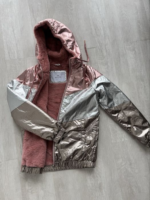 Geaca bomber metalizata