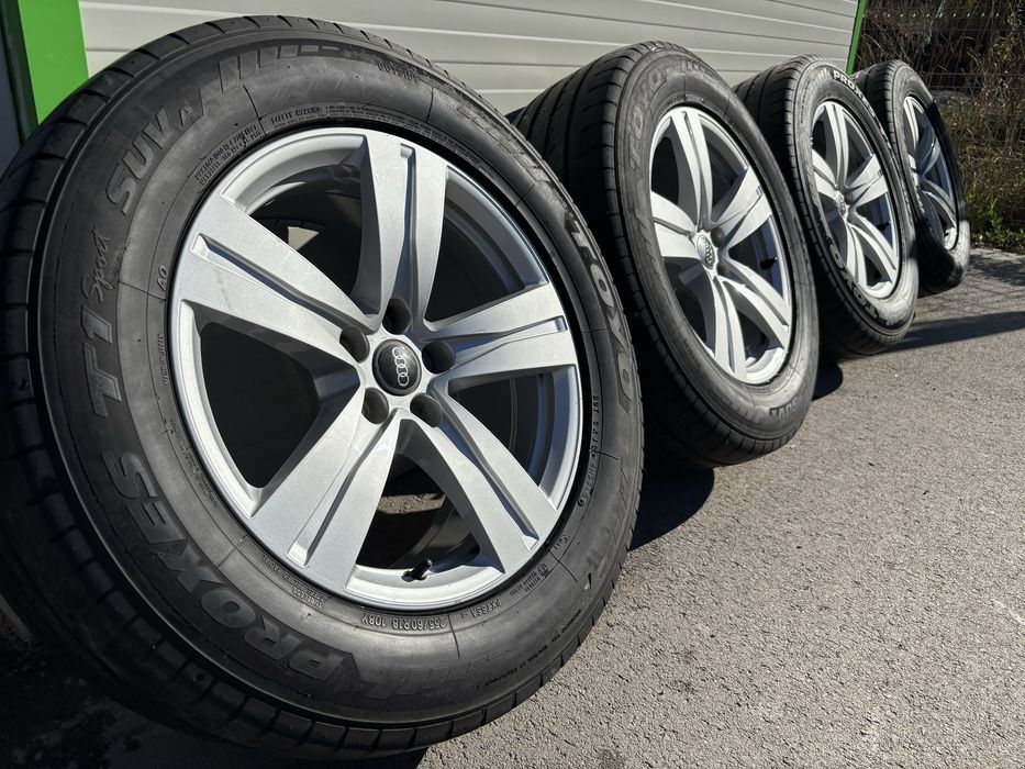 ОРИГИНАЛНИ ДЖАНТИ 18” с летни гуми 255/60 за АУДИ А4,А5,А6,А7,А8,Q5,Q7