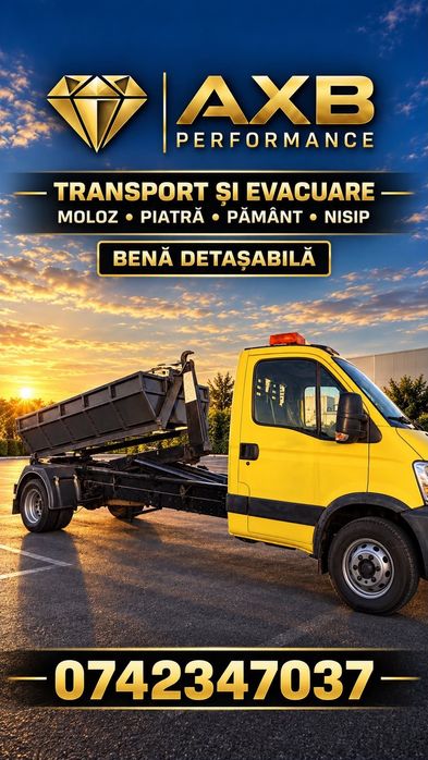 Transport Moloz Pământ Piatră Nisip – Bene Detașabile/ Container