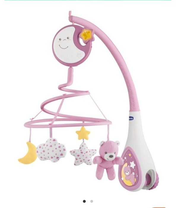 Музикална въртележка за кошара Chicco Next 2 dreams, розова