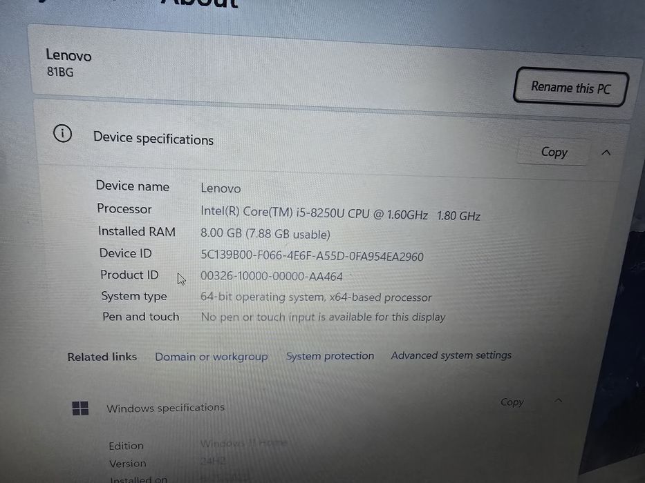 Лаптоп Леново LENOVO Ideapad 320-15IKB