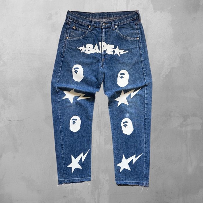 BAPE  jeans мъжки дънки 33