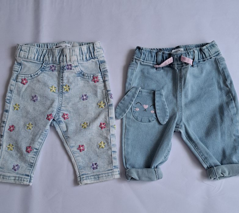 Set de 2 perechi blugi Sinsay, noi, 68 cm