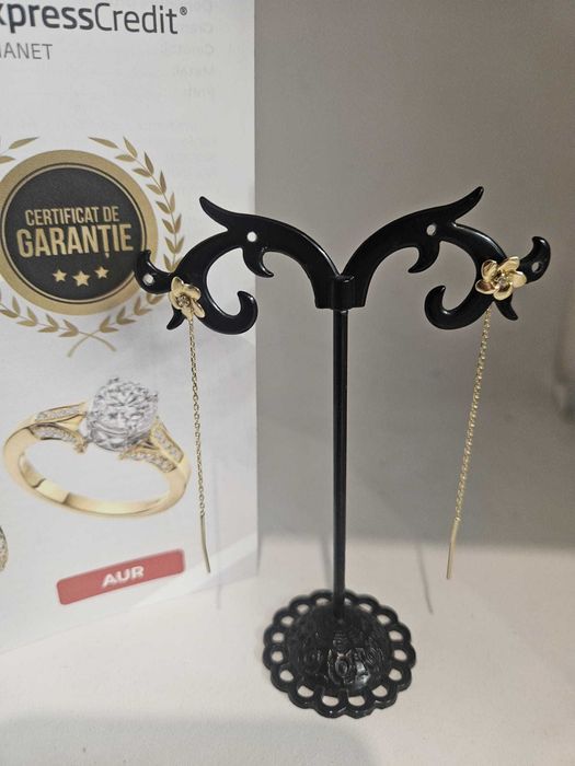 Cercei aur 14K 1.22gr ( Ag1 Alexandru b53300 )*Garantie 2 ani