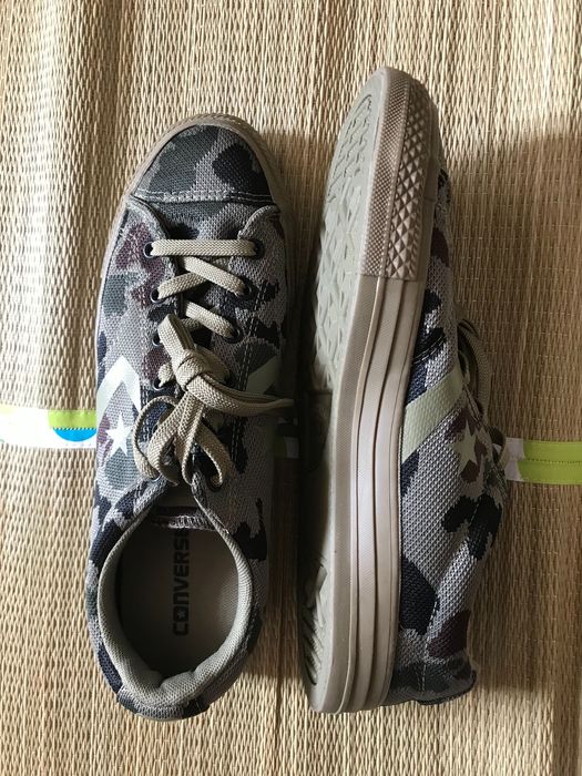 Мужские кеды с военным принтом