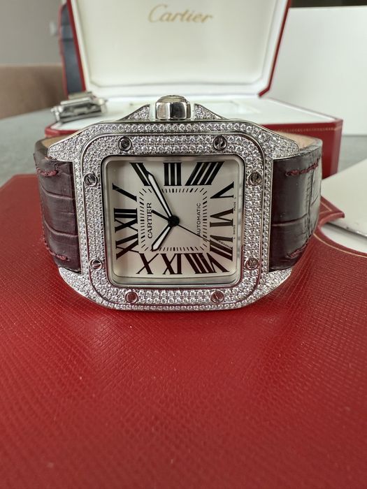 Cartier Santos 100 Diamonds