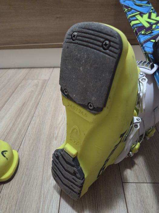 Skiuri copii K2 139cm si clapari Head 24,5cm