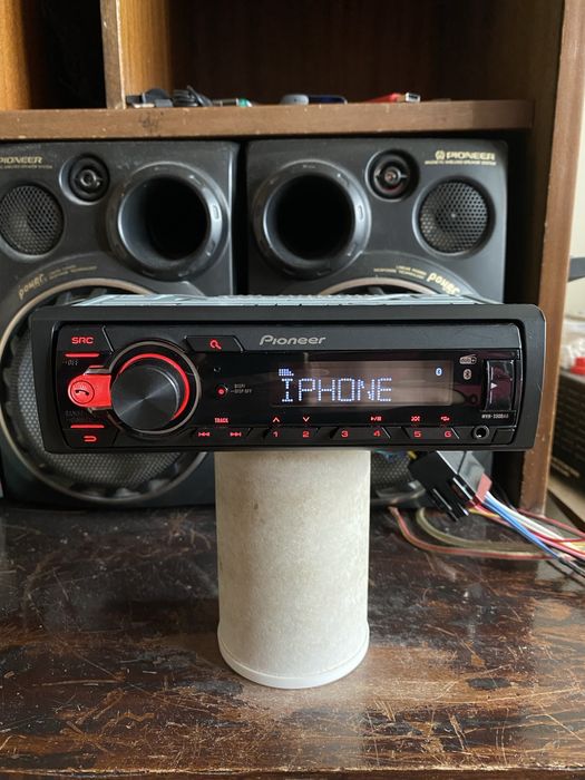 Pioneer mvh-330dab -НОВ МОДЕЛ -BLUETOOTH, USB, Aux, радио плеър cd сд