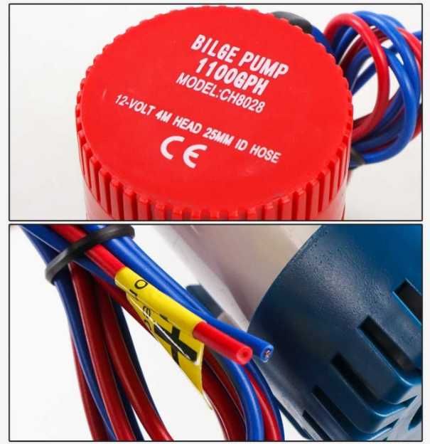 Отводнителна потопяема водна помпа на 12V 1100GPH 3500GPH