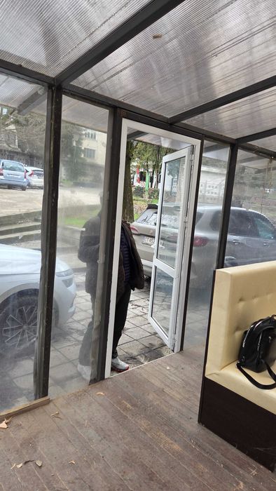 Навес за тераса, заведение, двор. Стоманена констр, поликарбонат,винил