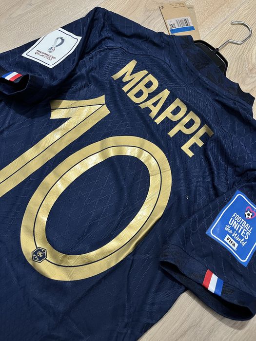 Tricou de fotbal Nike France Franta Kylian Mbappe 10 marime L WC 2022