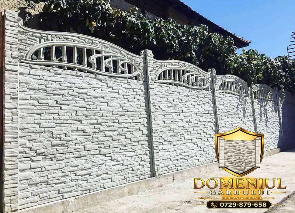 Gard din placi si Garduri de beton