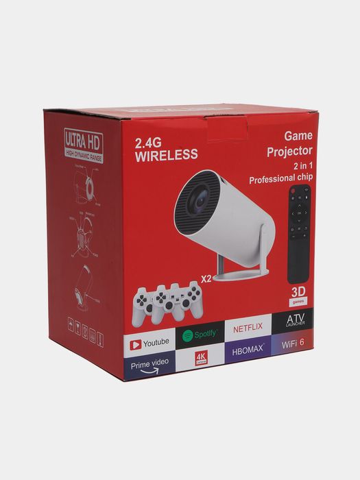 Смарт Android Проектор HY300 FullHD(Новые в упаковке)Игравой приставка