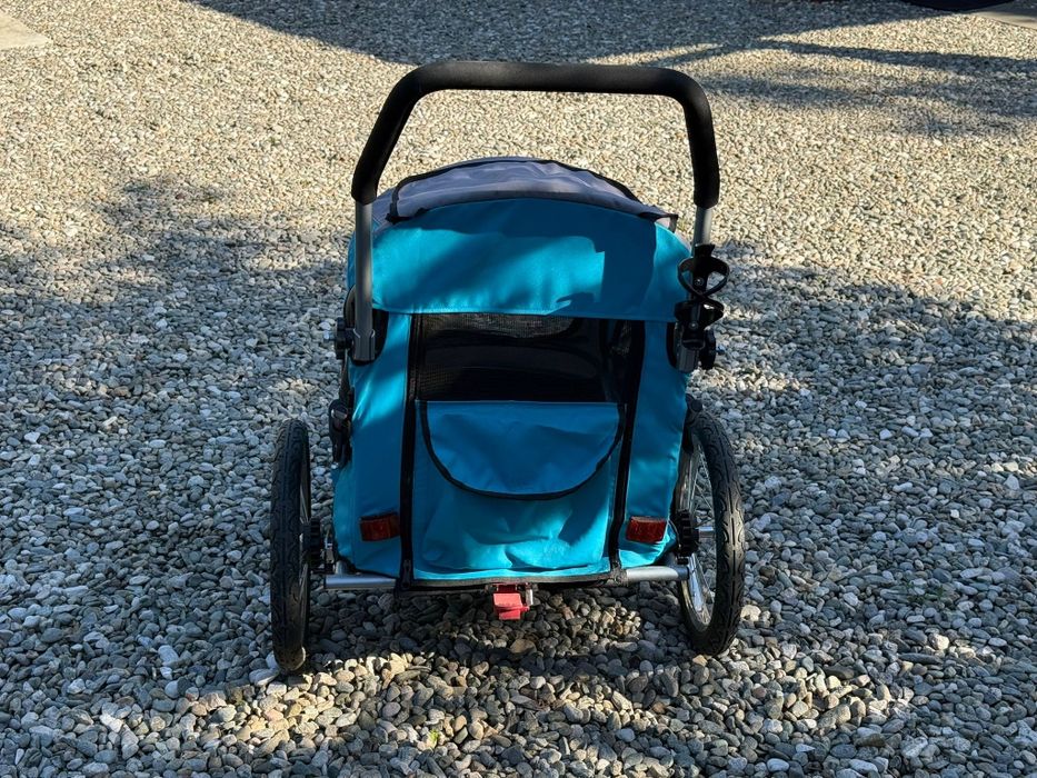 Carucior transport de agatat dupa bicicleta