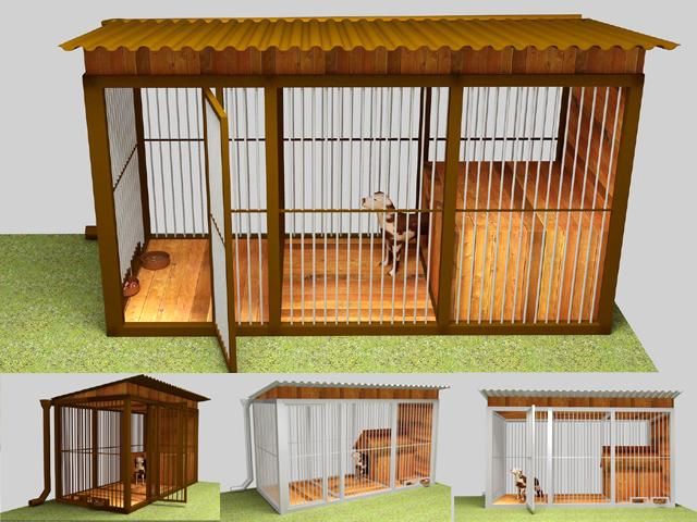 Шикарный вольер с будкой в Ташкенте.