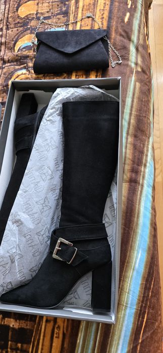 Ботуши Giani естествен велур 37 номер