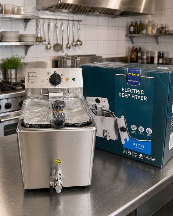 Friteuza electrica profesionala 8L Makro, NOUA