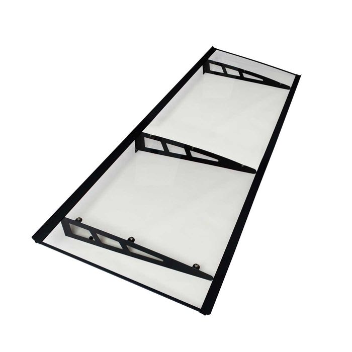 Copertină VIVIEN PRO Alu Plexiglas de ușă 120x80 - 270x100 cm marchiză