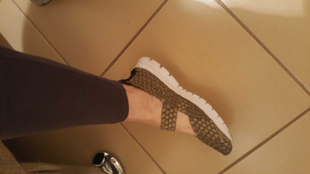 Pantofi fri piele italienesti + balerini aurii