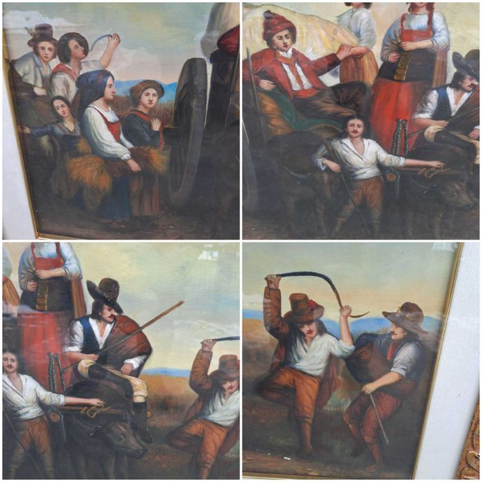 tablou pictura reproducere Gustave Courbet David Teniers Rubens Becque