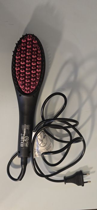 Perie ceramica indreptat parul Simply Straight LCD cu tepi 3D ionici