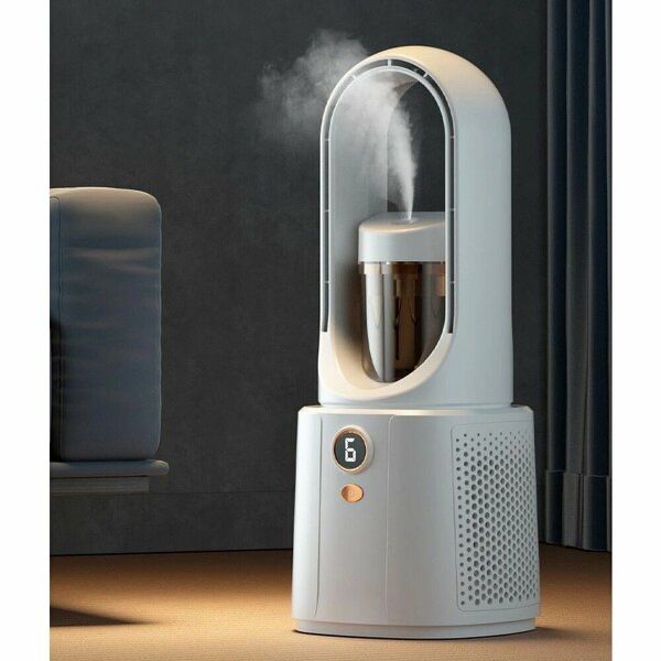 Увлажнитель воздуха с вентилятором (6 скоростей, белый