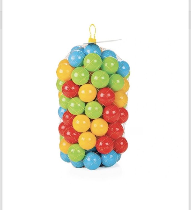 Кошара за игра с килимче, 40 бр. топки и дръжки за изправяне