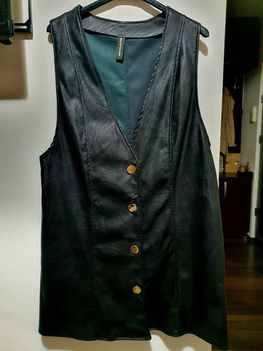 Vesta tip rochita, din piele, L-XL