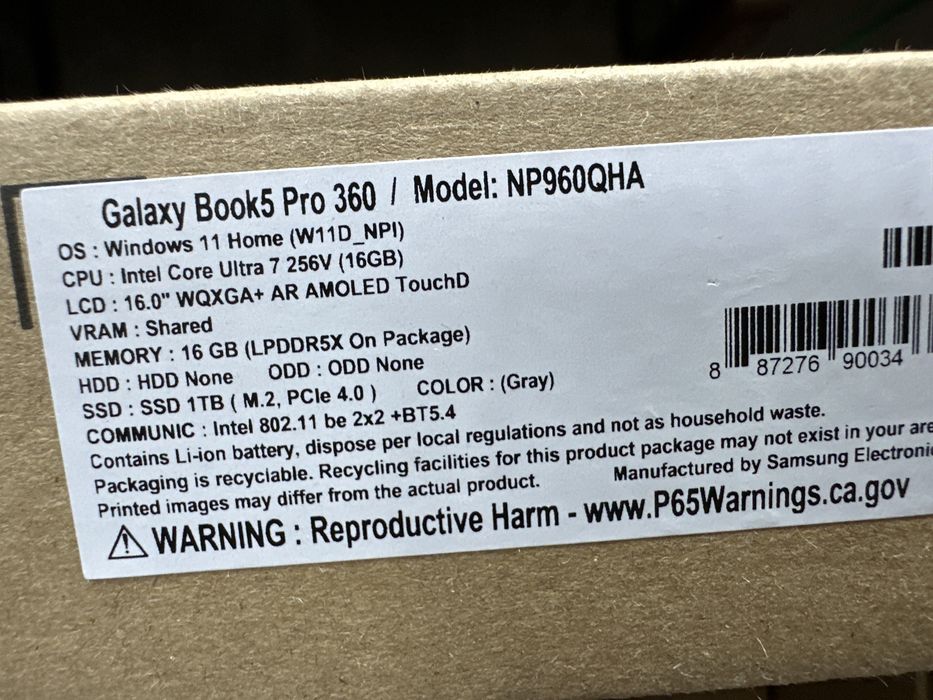 Новинка Samsung galaxy book 5 pro 360  ultra 7 16/1 Tb