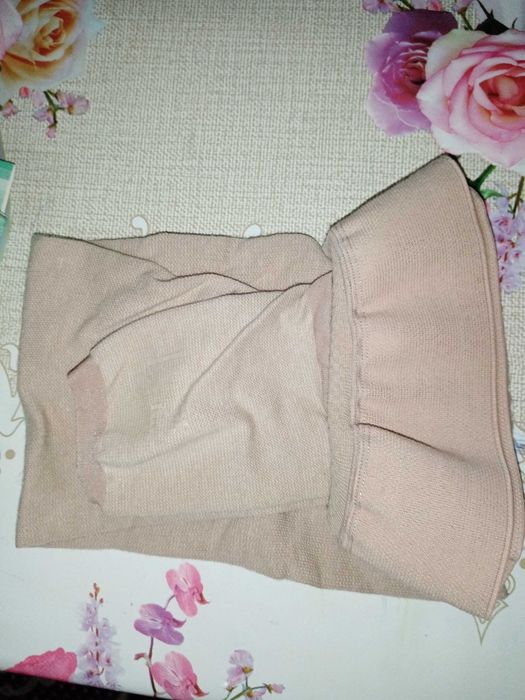 Чулки компрессионные до бедра с открытым мыском и силиконом