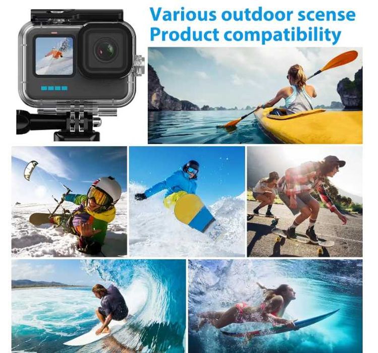 Водоустойчив калъф за GoPro Hero 9 , 10 , 11 , 12 , 13 - защита до 60м