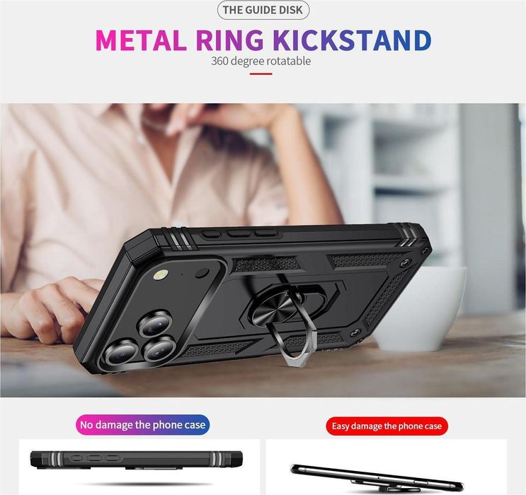 Удароустойчив кейс ringcase за apple iphone 17 pro max - супер защита