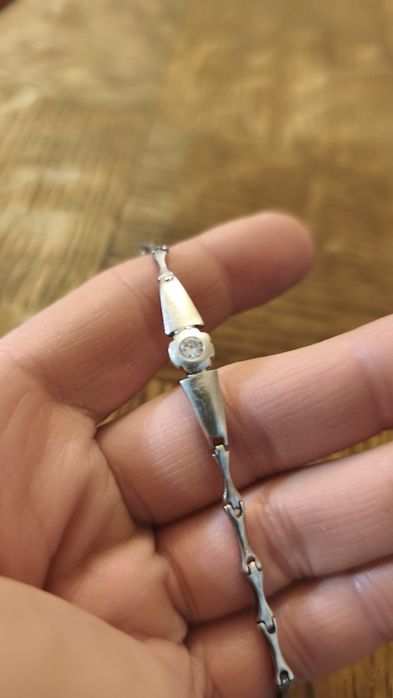 Сребърен комплект-обици,колие,гривна.