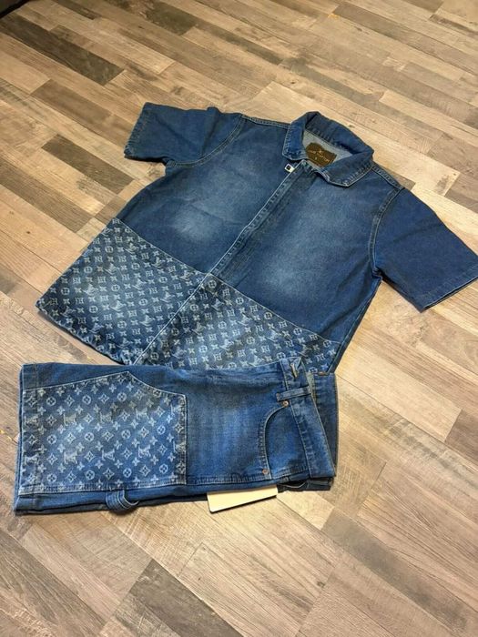 Compleu barbati de blugi model deosebit