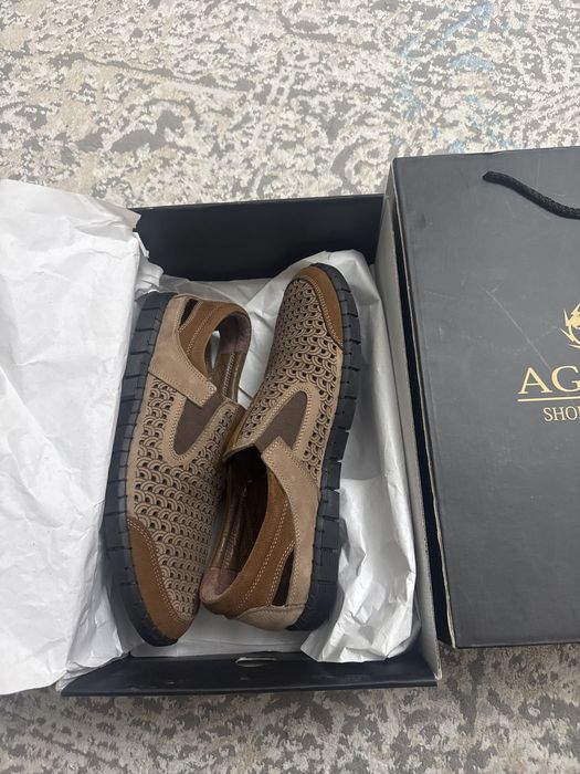 Муж сандали кожанные