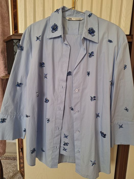 Стильный брючный комплект Zara размер M