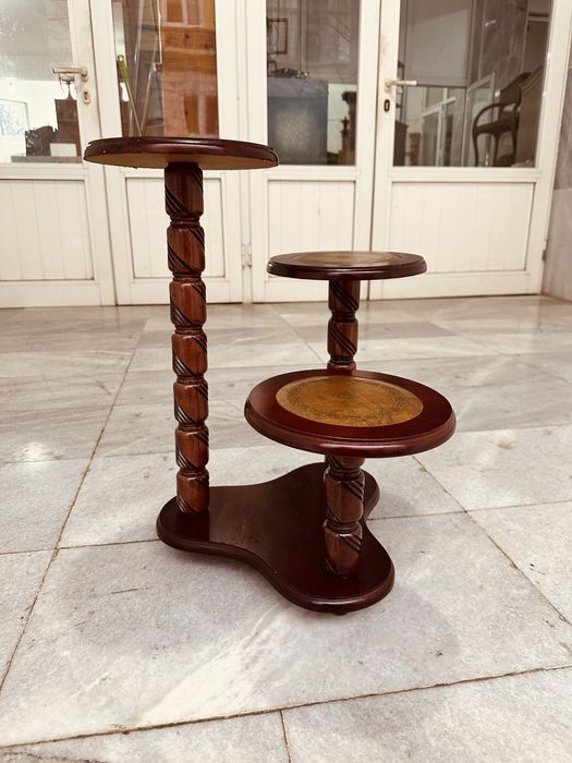 Ретро дървена поставка / цветарник – скандинавски стил, внос от Дания