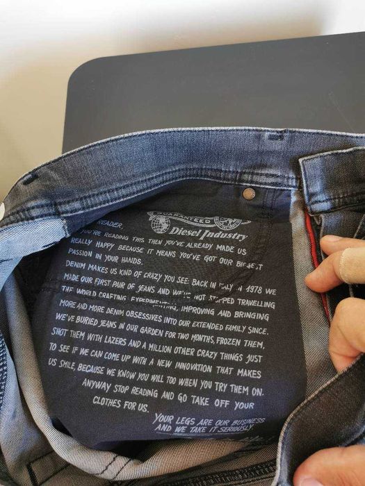 Blugi cerati Diesel Tepphar W32 L 32 slim carrot