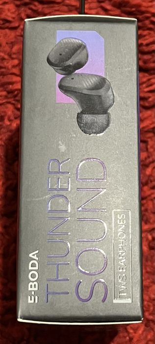 Casti TWS E-Boda Thunder Sound, Wireless, Bluetooth, Negru, SIGILAT