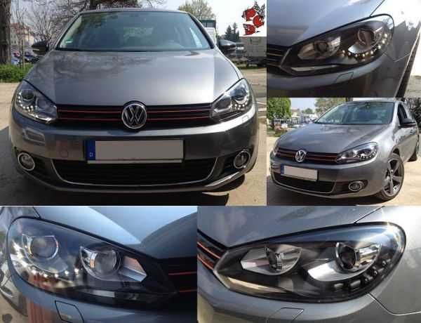 Фарове VW Голф 6 ЛЕД Тъмни Опушени Golf 6 LED тунинг дневни светлини