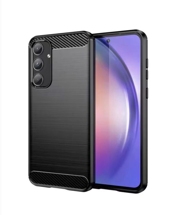 Samsung A34/A54/A35/A55/S24 FE - Husa Silicon Carbon Insert Neagra