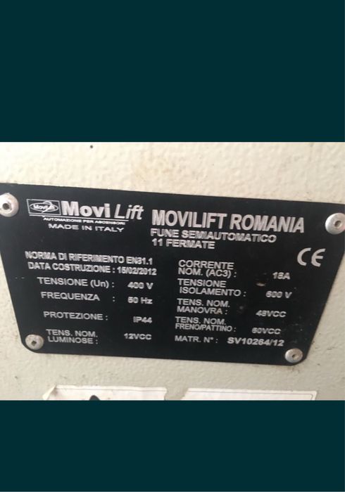 Tablou lift 11statii