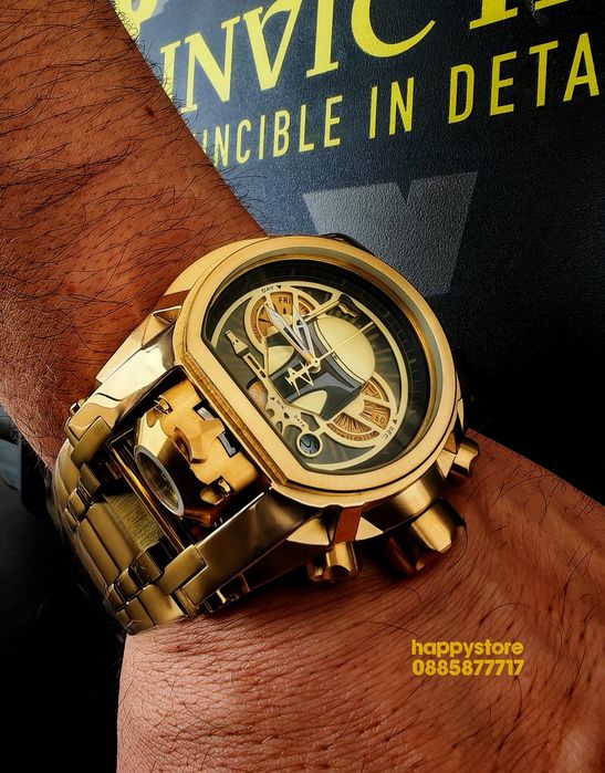часовник INVICTA Bolt Zeus Gold Star Wars Edition 52 mm, Инвикта нов