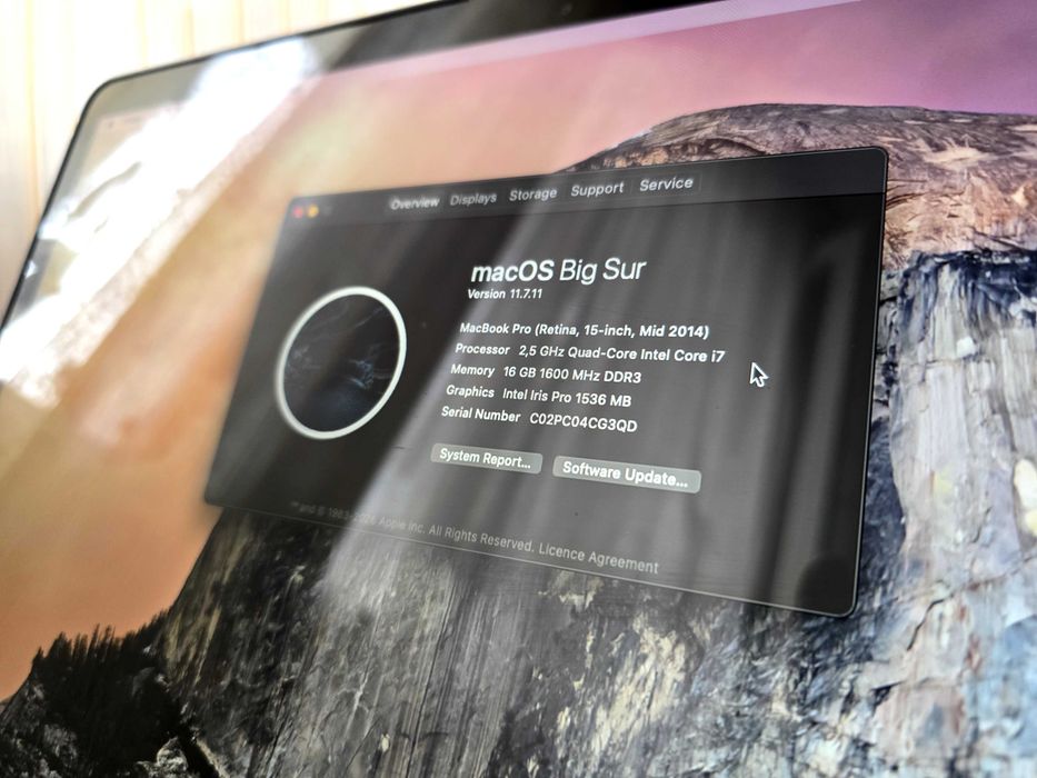 ПОСЛЕДНА ЦЕНА! MacBook Pro mid 2014 16gb RAM, I7, 250gb ssd, Nvidia