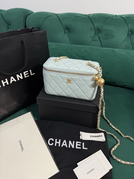 Geanta Chanel Vanity piele naturala 100% Full Box colectie noua