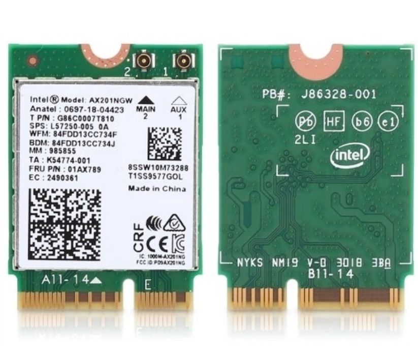Wi-Fi адаптер Intel AX201NGW
