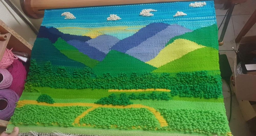 Изработване на ръчно тъкани черги