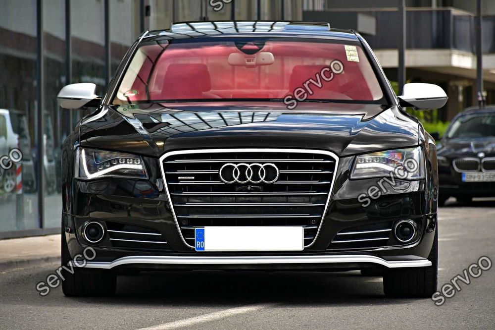 Prelungire splitter bara fata Audi A8 D4 2009-2017 v1 - Maxton Design
