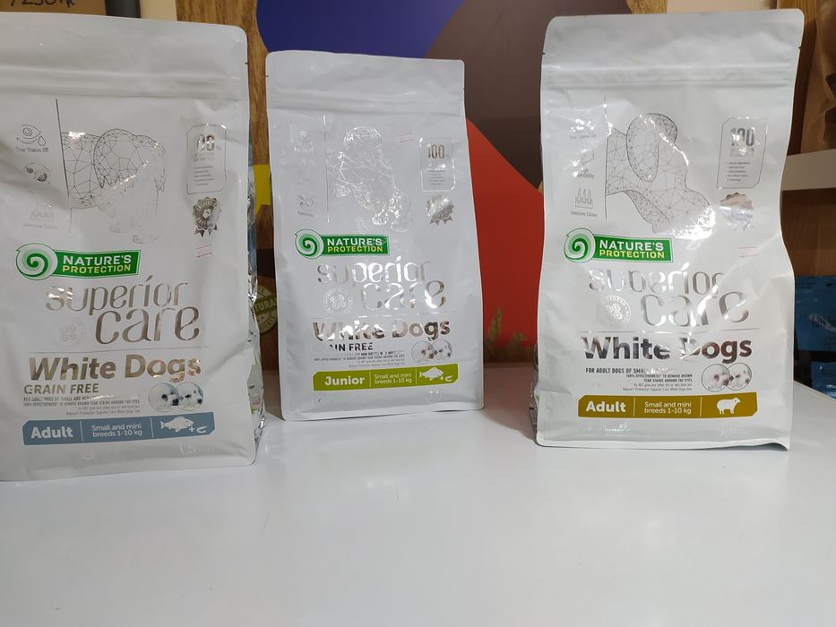Natures Protection White dog храна за бели кучета