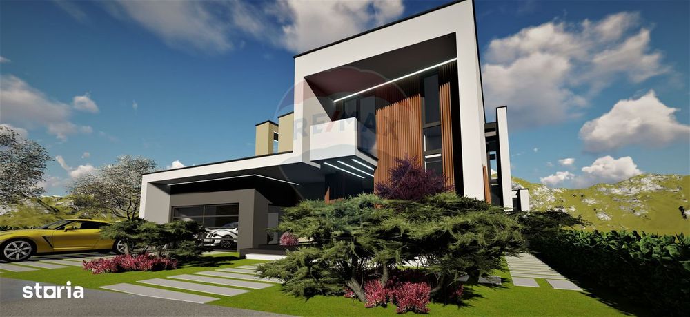 Vilă cu 3 camere, la roșu | Proiect modern – Poiana Craitelor